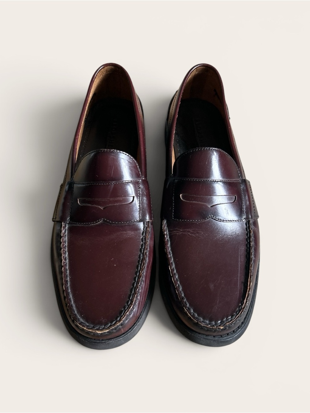 Florsheim SHELL CORDOVAN Penny Loafers Color 8 Size 11.5D Made In India
